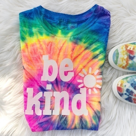 Tie dye be kind tee (unisex) - Picture 1 of 7